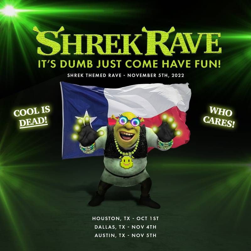 Shrekthemed raves are coming to Texas The East Texas Weekend