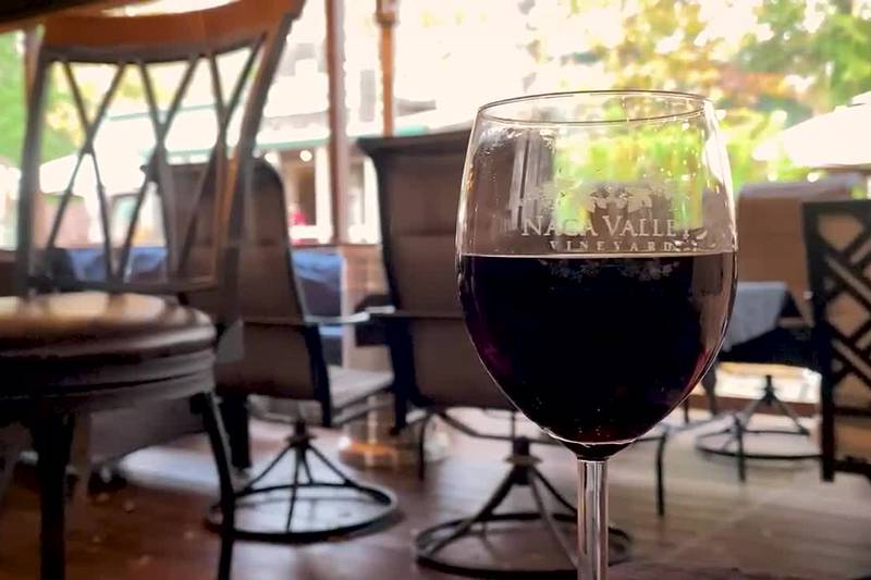 Sipping local award-winning wine