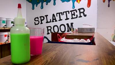 Embrace your inner artist and sling some paint at this East Texas splatter room